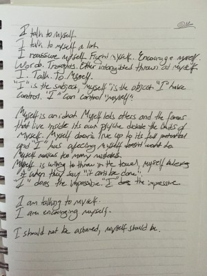 Gallant's diary entry in relation to "Talking In My Sleep"...